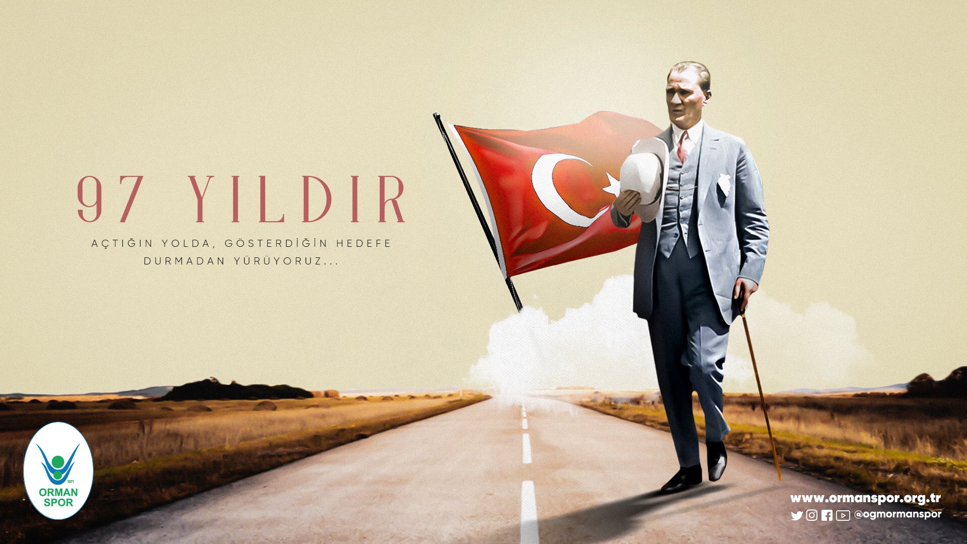 “29 EKİM CUMHURİYET BAYRAMIMIZ KUTLU OLSUN!"