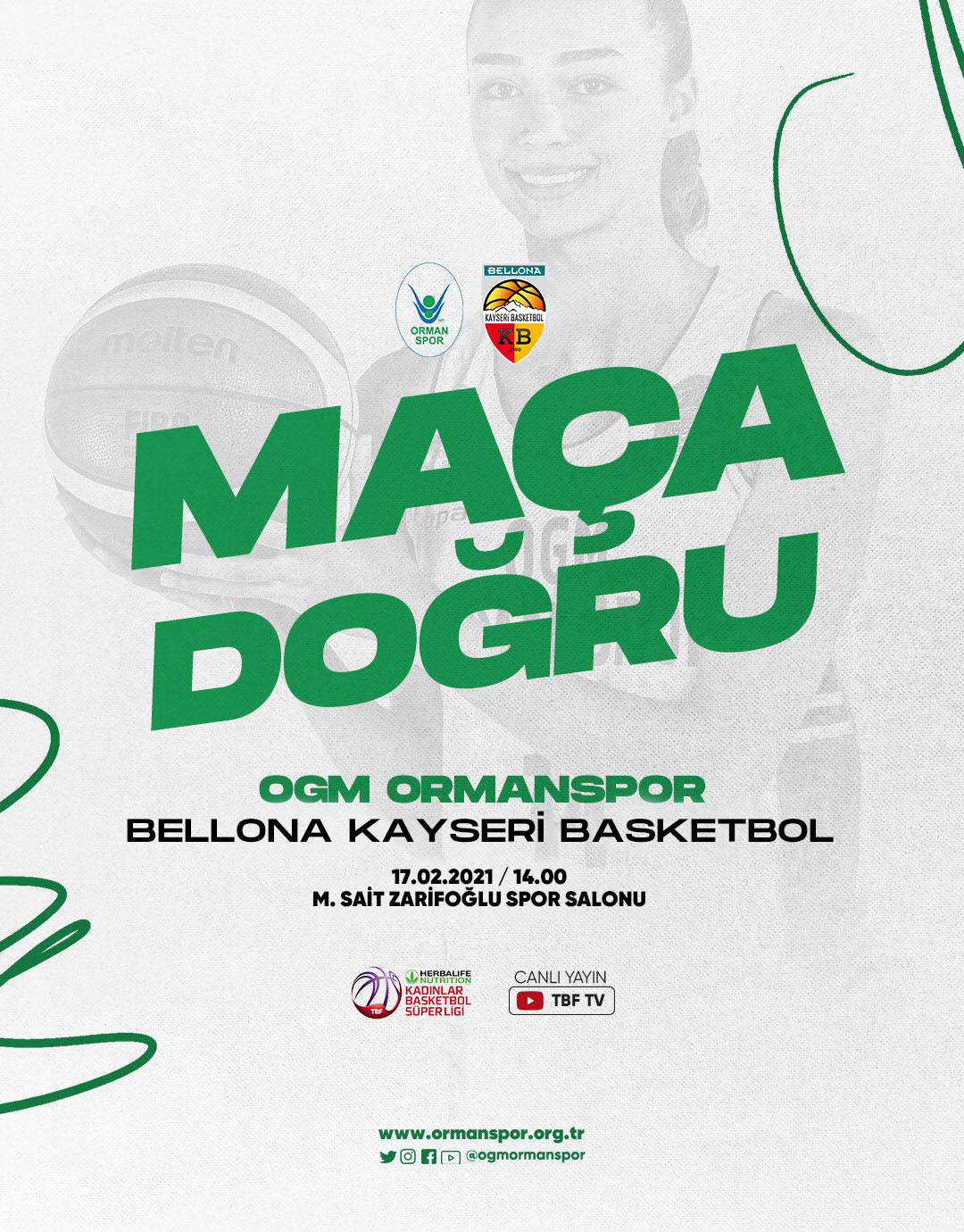 "HERBALIFE NUTRITION KADINLAR BASKETBOL SÜPER LİGİ NDE 20.HAFTA”