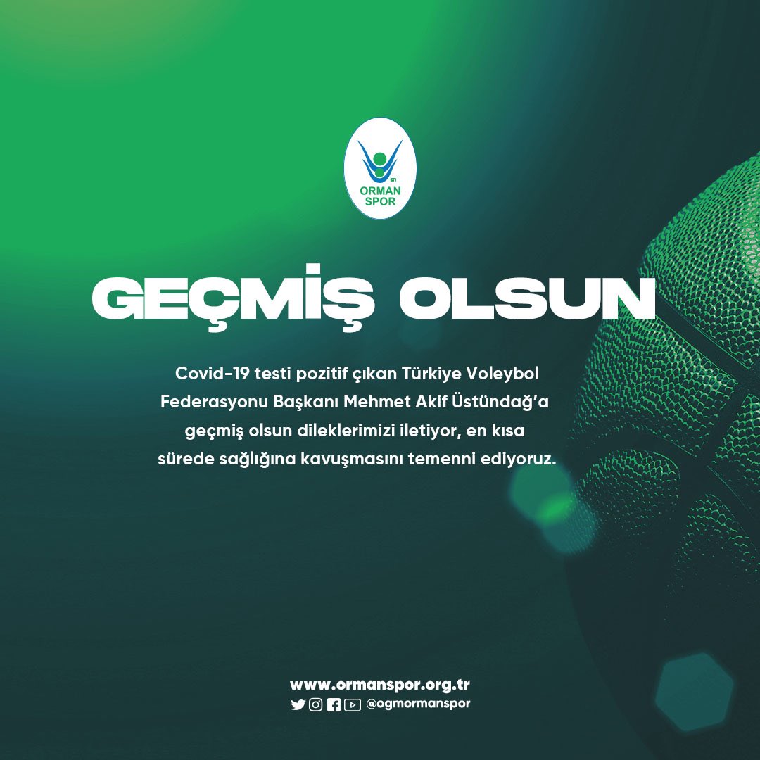 "GEÇMİŞ OLSUN MEHMET AKİF ÜSTÜNDAĞ!"
