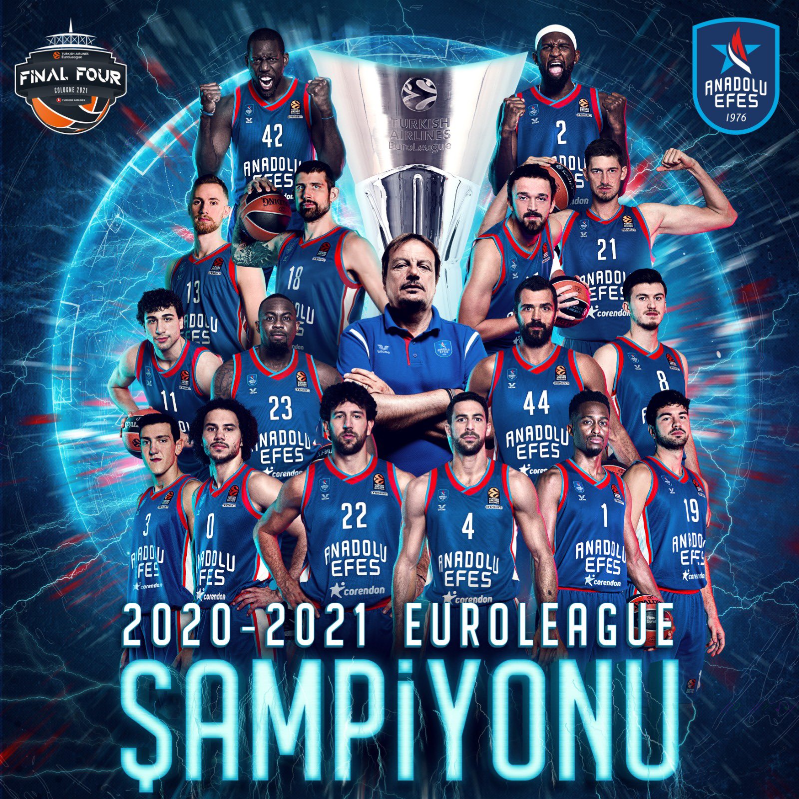 "TEBRİKLER ANADOLU EFES SPOR KULÜBÜ!"
