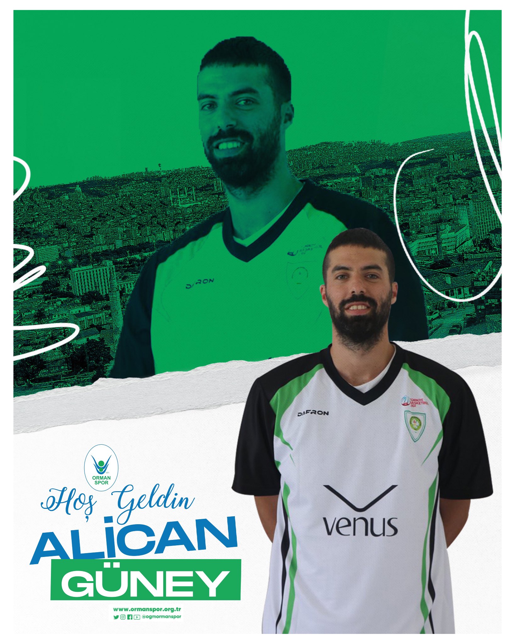 "HOŞ GELDİN ALİCAN GÜNEY