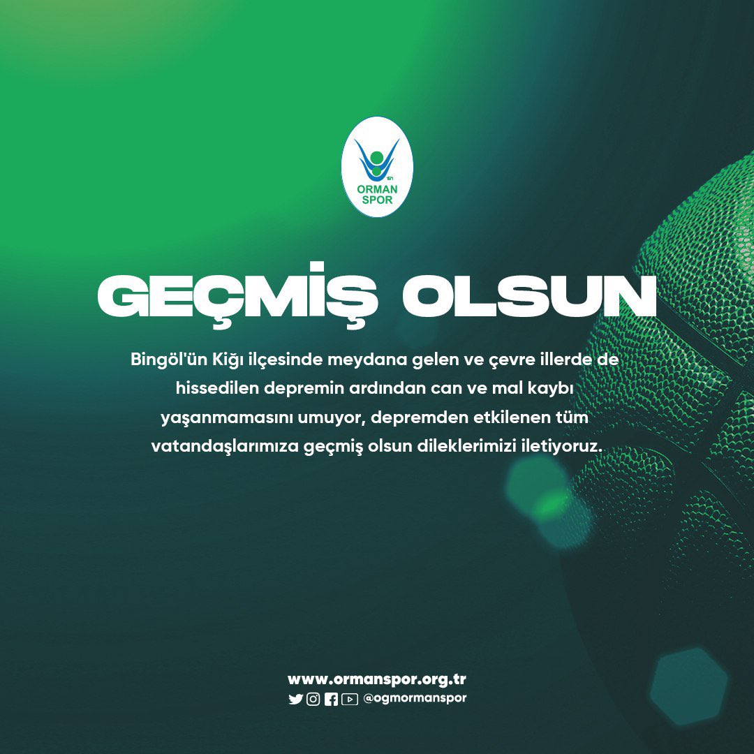 "GEÇMİŞ OLSUN ELAZIĞ!"