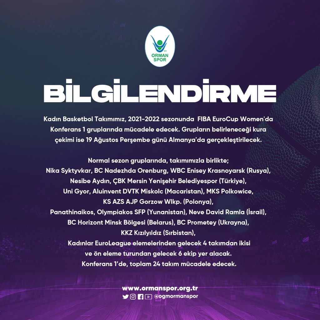 EUROCUP BİLGİLENDİRME!"