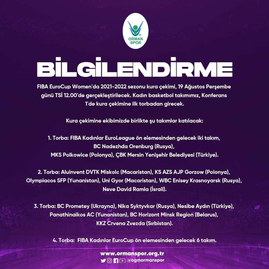 "EUROCUP KURA ÇEKİMİ!"