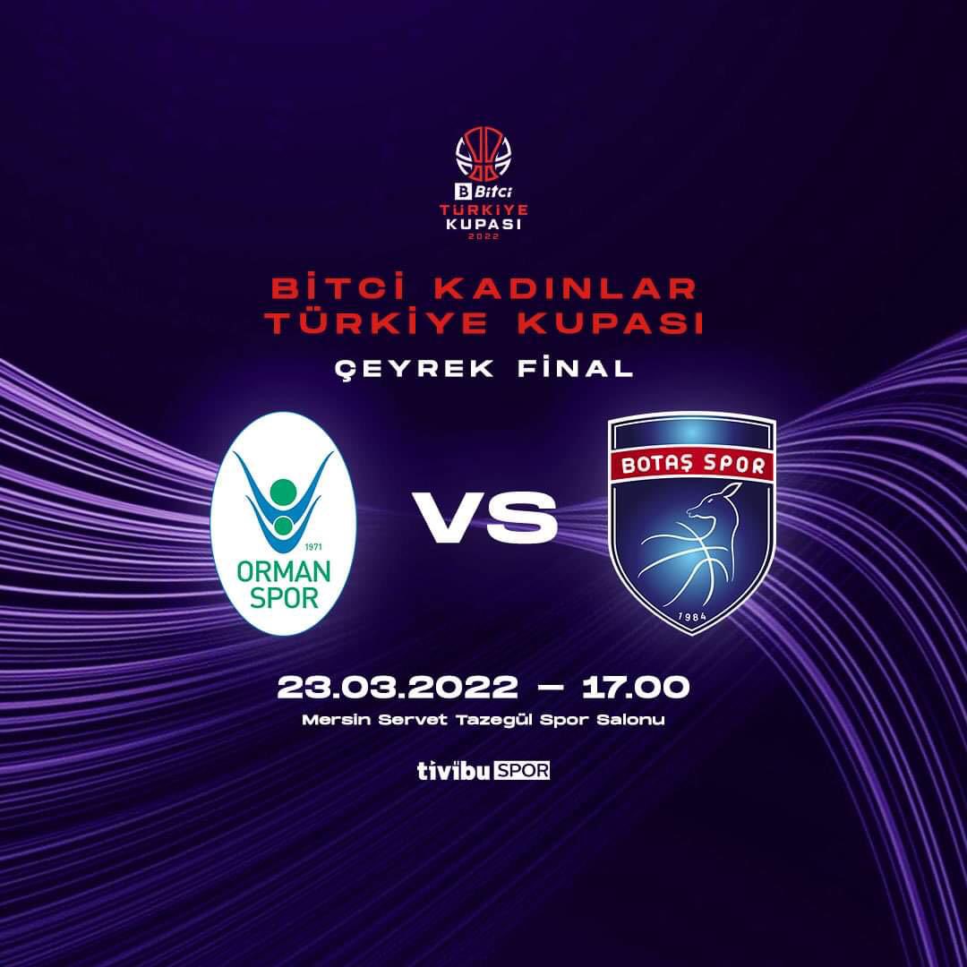 "BİTCİ KADINLAR TÜRKİYE KUPASI ÇEYREK FİNAL PROGRAMIMIZ!"