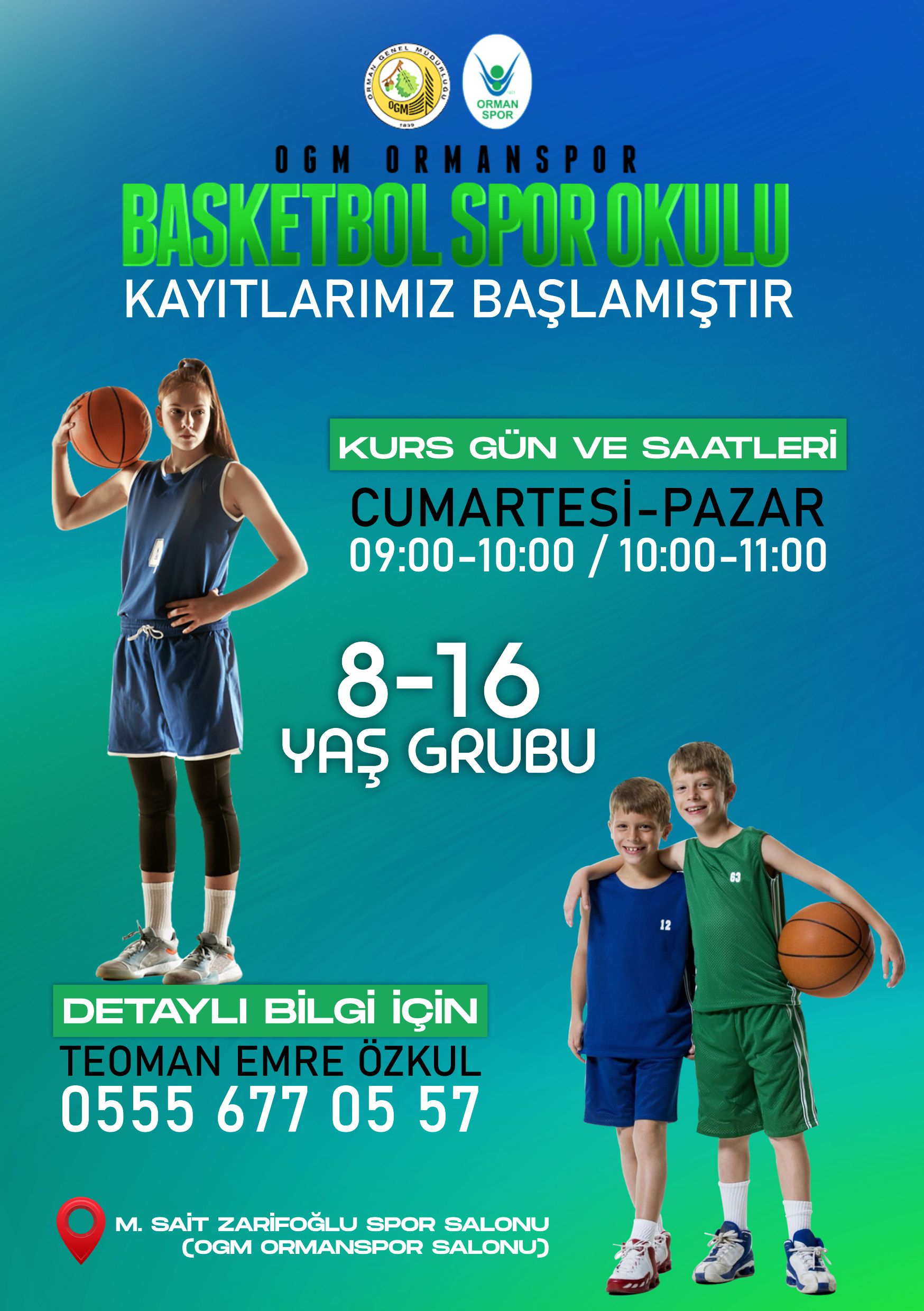 "OGM ORMANSPOR SPOR OKULLARI BAŞLIYOR!"