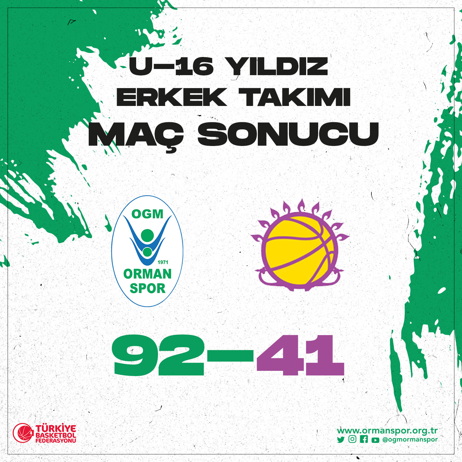 "U-16 YILDIZ ERKEK TAKIMIMIZ GALİBİYETLE BAŞLADI"