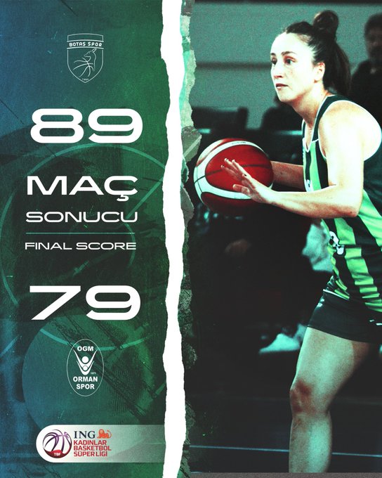 "BOTAŞ SPOR:89-OGM ORMANSPOR:79"