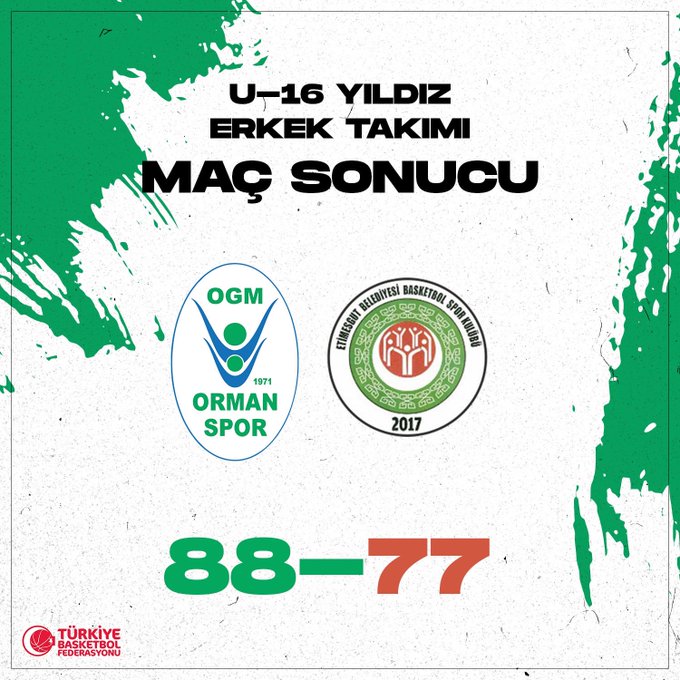 "U-16 YILDIZ ERKEK TAKIMIMIZ DOLU DİZGİN DEVAM EDİYOR!"