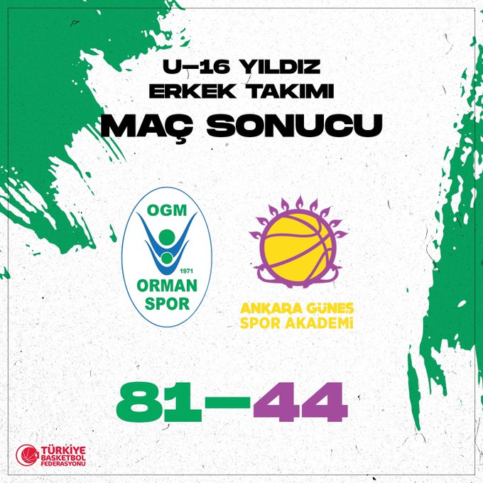 "U-16 YILDIZ ERKEK TAKIMIZ 9. GALİBİYETİNİ KAZANDI!"