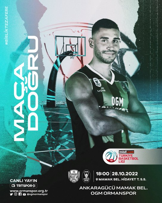 "ERKEK BASKETBOL TAKIMIMIZ, ANKARAGÜCÜNE KONUK OLUYOR!"