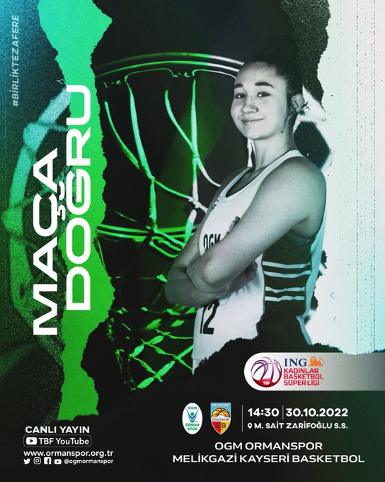 "KADIN BASKETBOL A TAKIMIMIZ, MELİKGAZİ KAYSERİ BASKETBOL TAKIMINI KONUK EDİYOR!"