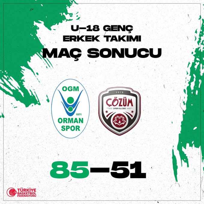"U-18 GENÇ ERKEK TAKIMIMIZ'DAN BİR GALİBİYET DAHA!"
