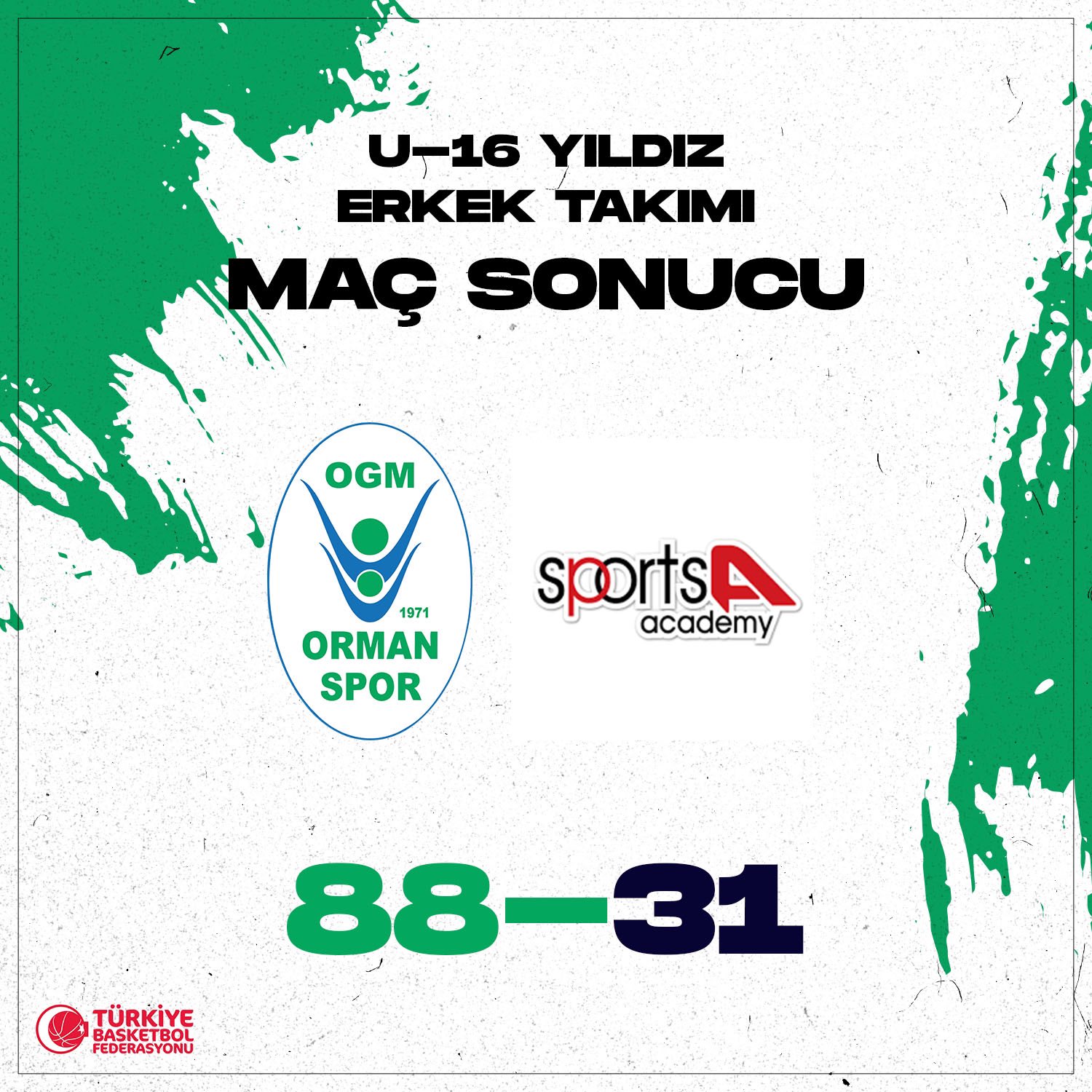 "U16 YILDIZ ERKEK TAKIMI DURDURULAMIYOR!"