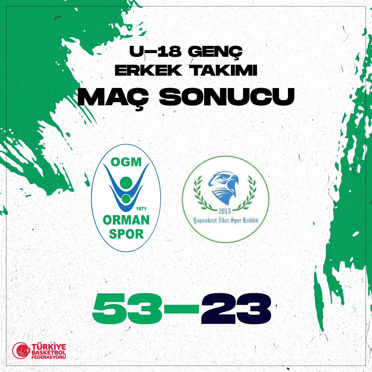 "U18 GENÇ ERKEK TAKIMIMIZIN GALİBİYET SERİSİ DEVAM EDİYOR!"