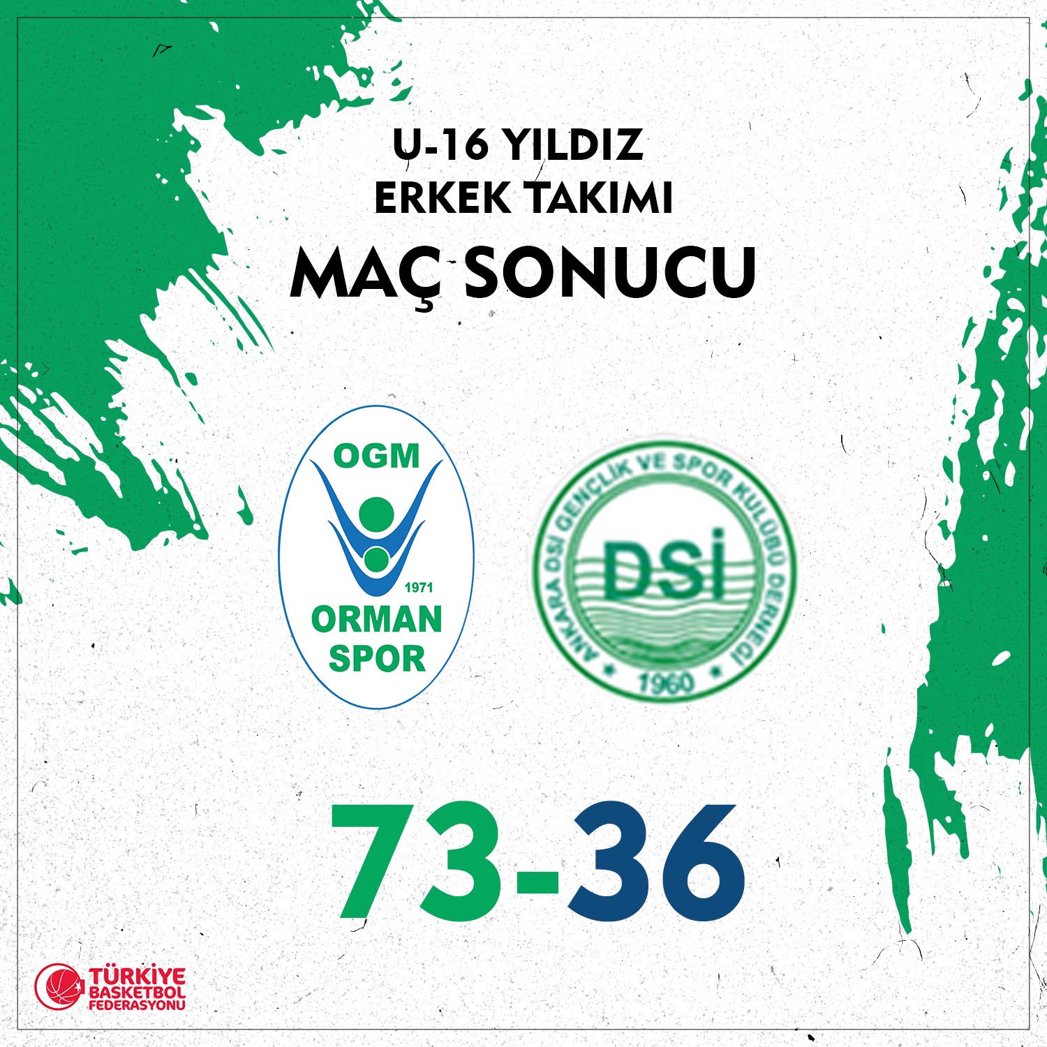 "U-16 ERKEK TAKIMIMIZ, 18'DE 18 İLE YOLUNA DEVAM EDİYOR!"