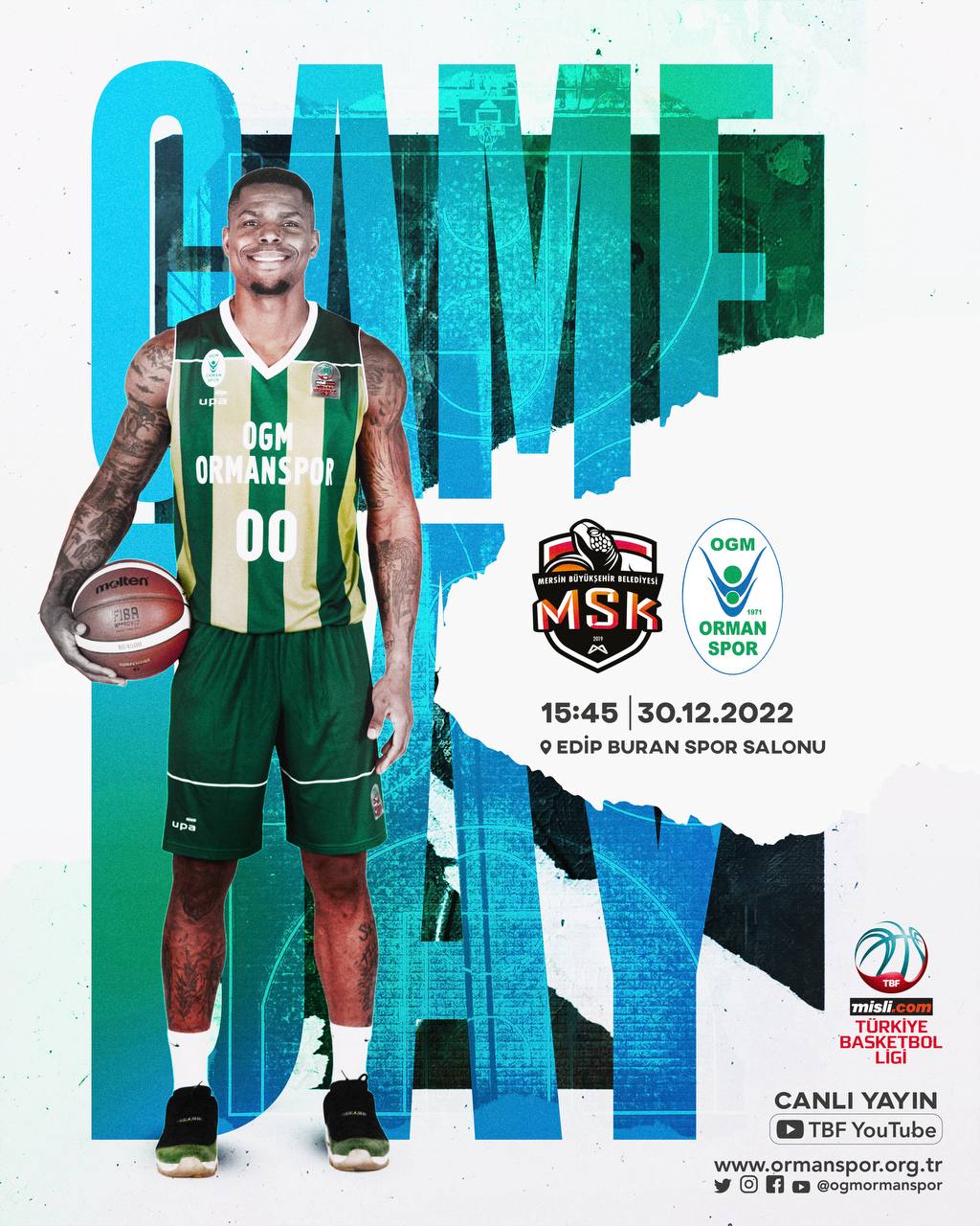 "ERKEK BASKETBOL A TAKIMIMIZ MERSİN DEPLASMANINDA!"