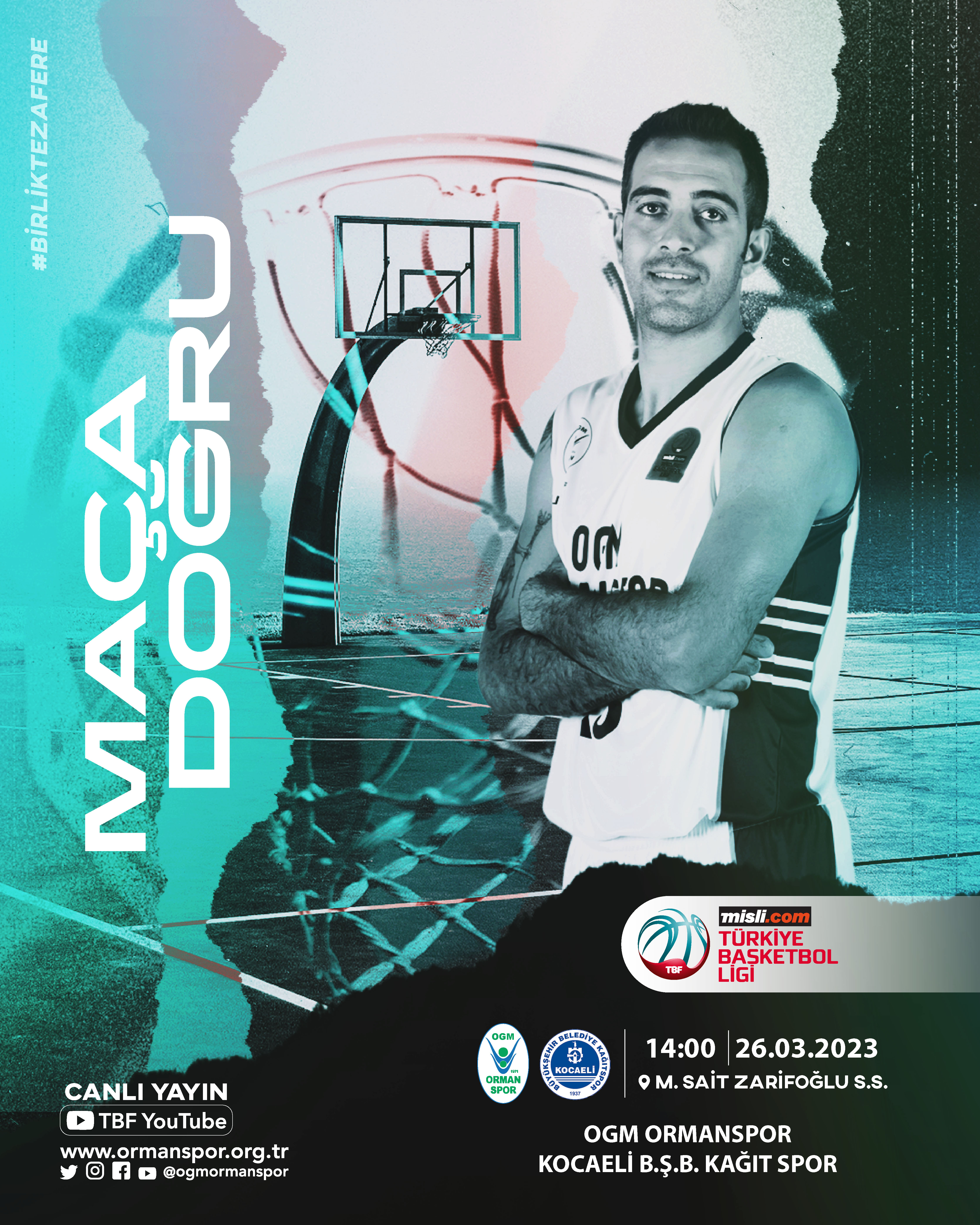 "ERKEK BASKETBOL TAKIMIMIZIN BU HAFTAKİ KONUĞU KOCAELİ KAĞITSPOR"