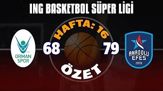 OGM Ormanspor 68-79 Anadolu Efes | 16. Hafta Özet 